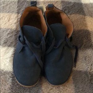 Boys blue suede shoes